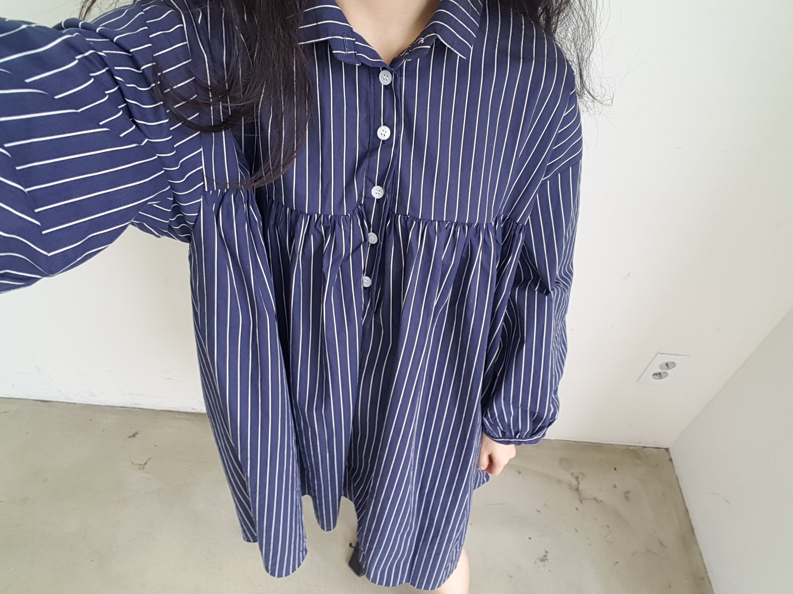 New Stripe Shirt Dress _2030 Ducky Little Girl Sho