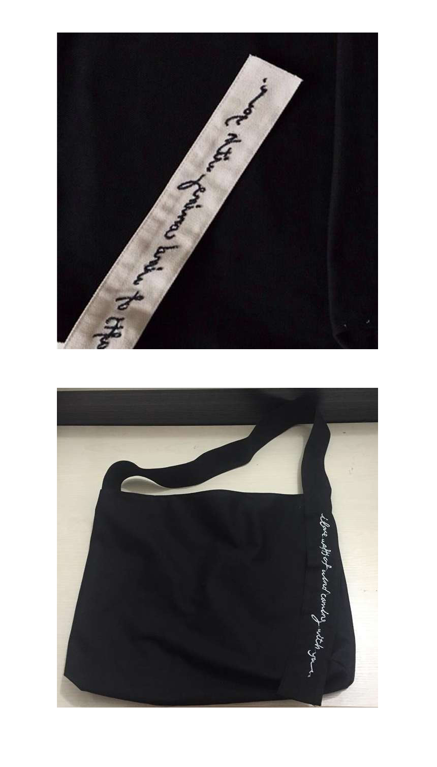 NEW ECO BAG Unisex Lettering Echo Back Bag 2color 