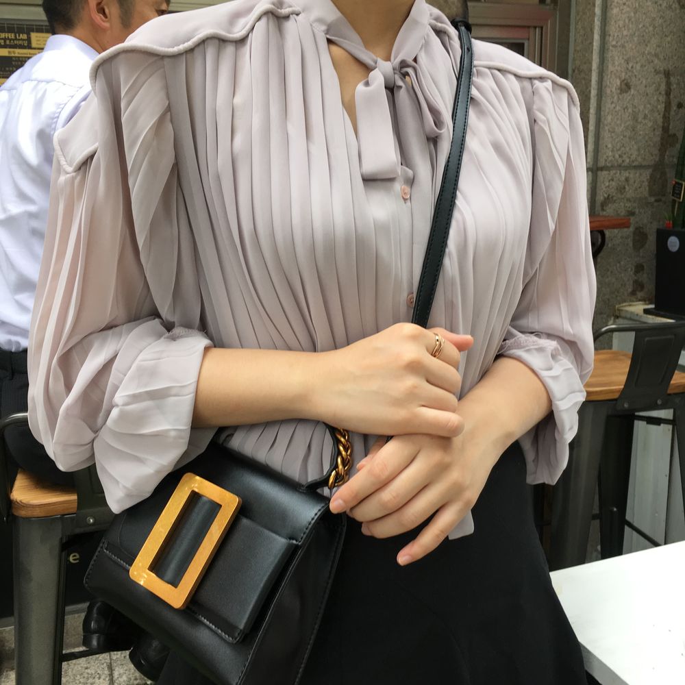 New Big Buckle Mini Cross Bag Casual Chain Back Ba