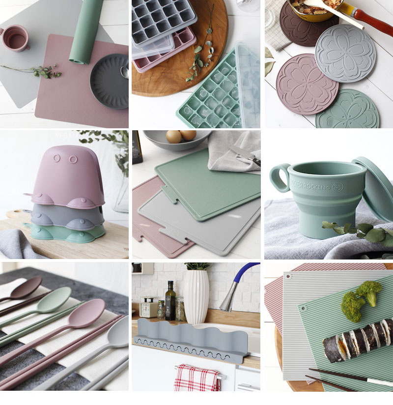 Scrubber Dish Washing Apple Silicone scrubbing bru