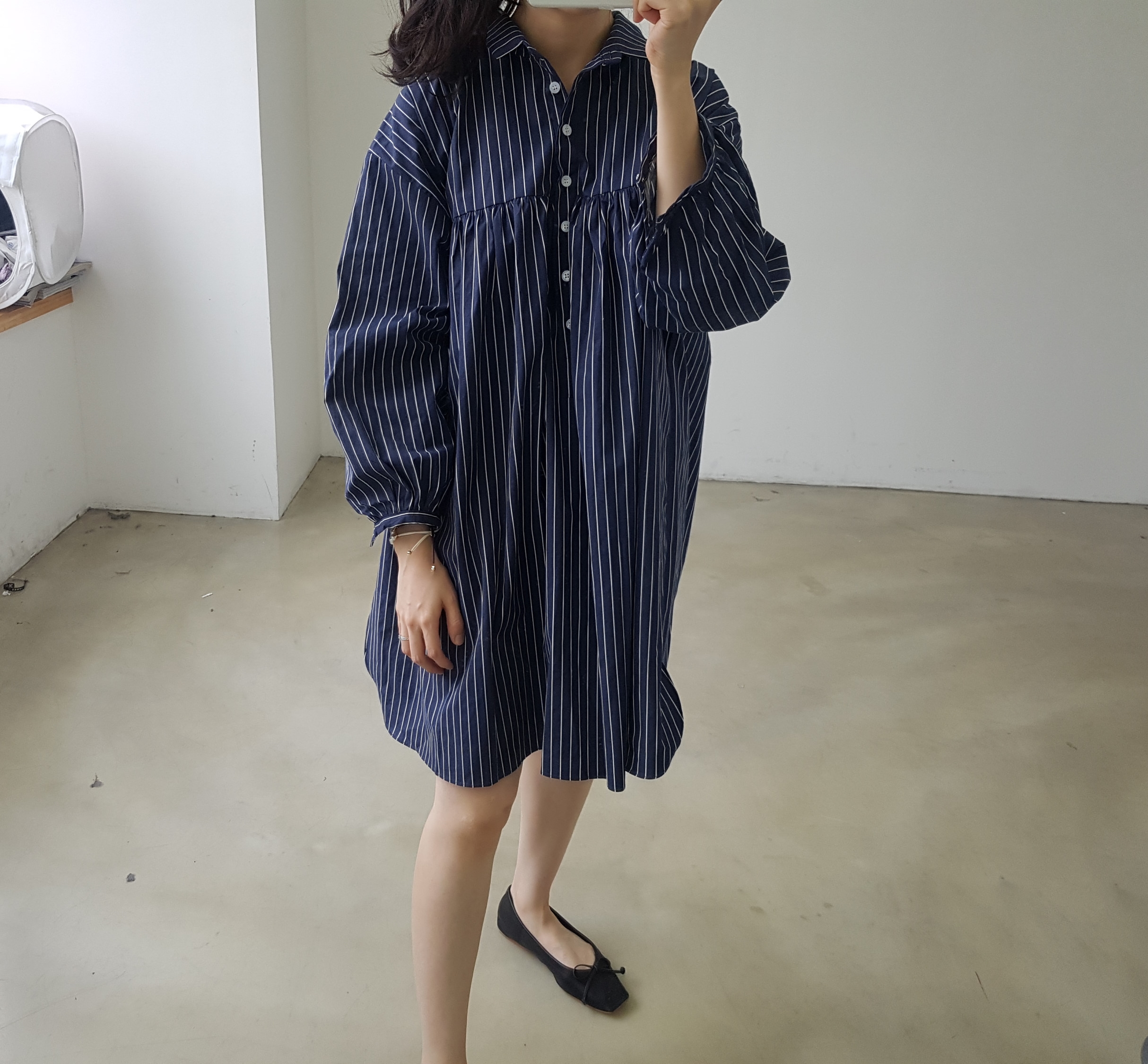 New Stripe Shirt Dress _2030 Ducky Little Girl Sho
