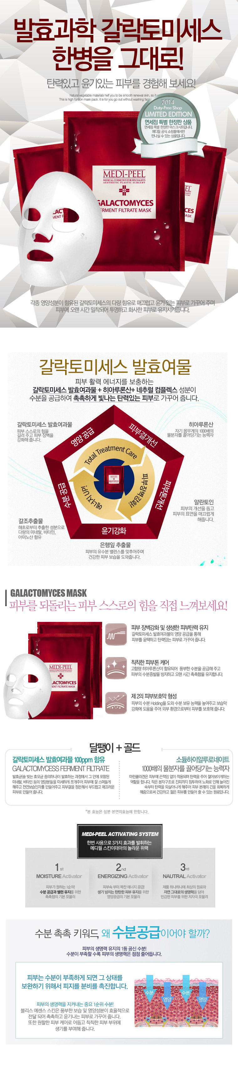 NEW SKIN MASQUE Medifil Galactomise Mask 25ml 10ea