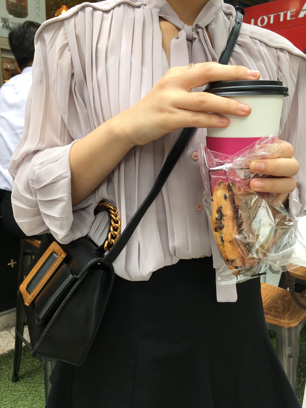 New Big Buckle Mini Cross Bag Casual Chain Back Ba