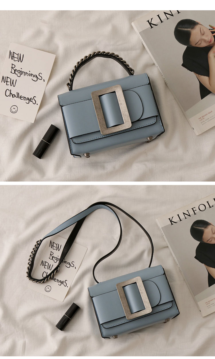 New buckle decoration mini cross cowhide leather, 