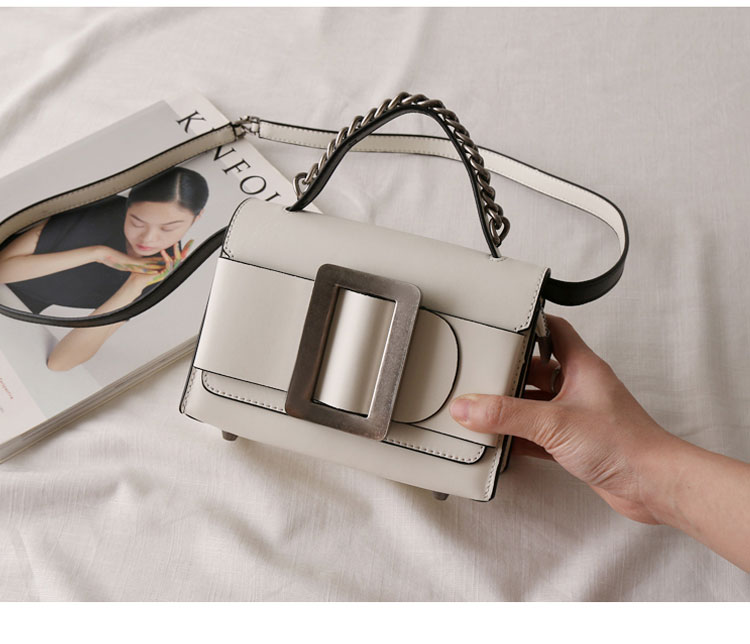 New buckle decoration mini cross cowhide leather, 