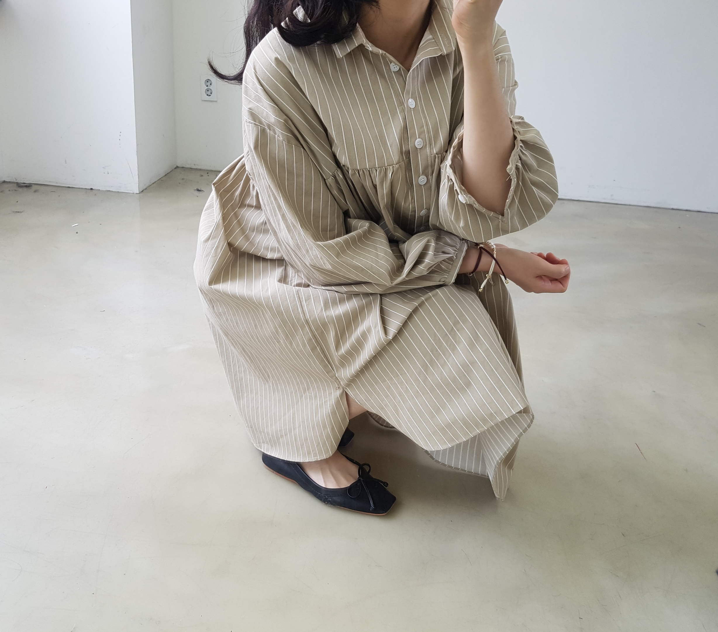 New Stripe Shirt Dress _2030 Ducky Little Girl Sho