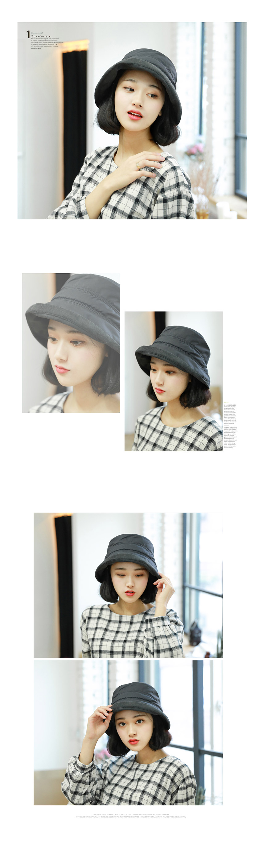Women Sun Hats Women's bucket Hat easy to wear 