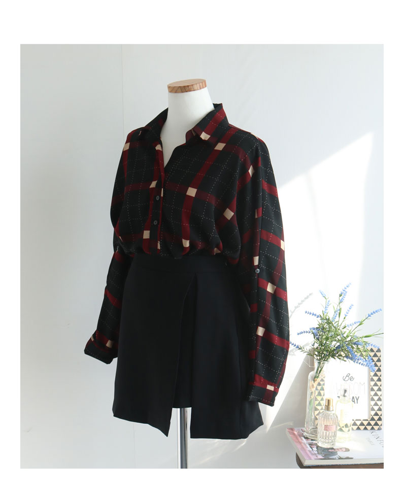 Women Blouses Offer Roll-Up Blouse Navy, Black Rag