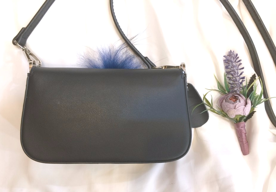 New Mubi Cubic Mink Fur Cowhide Mini Cross Bag Owl