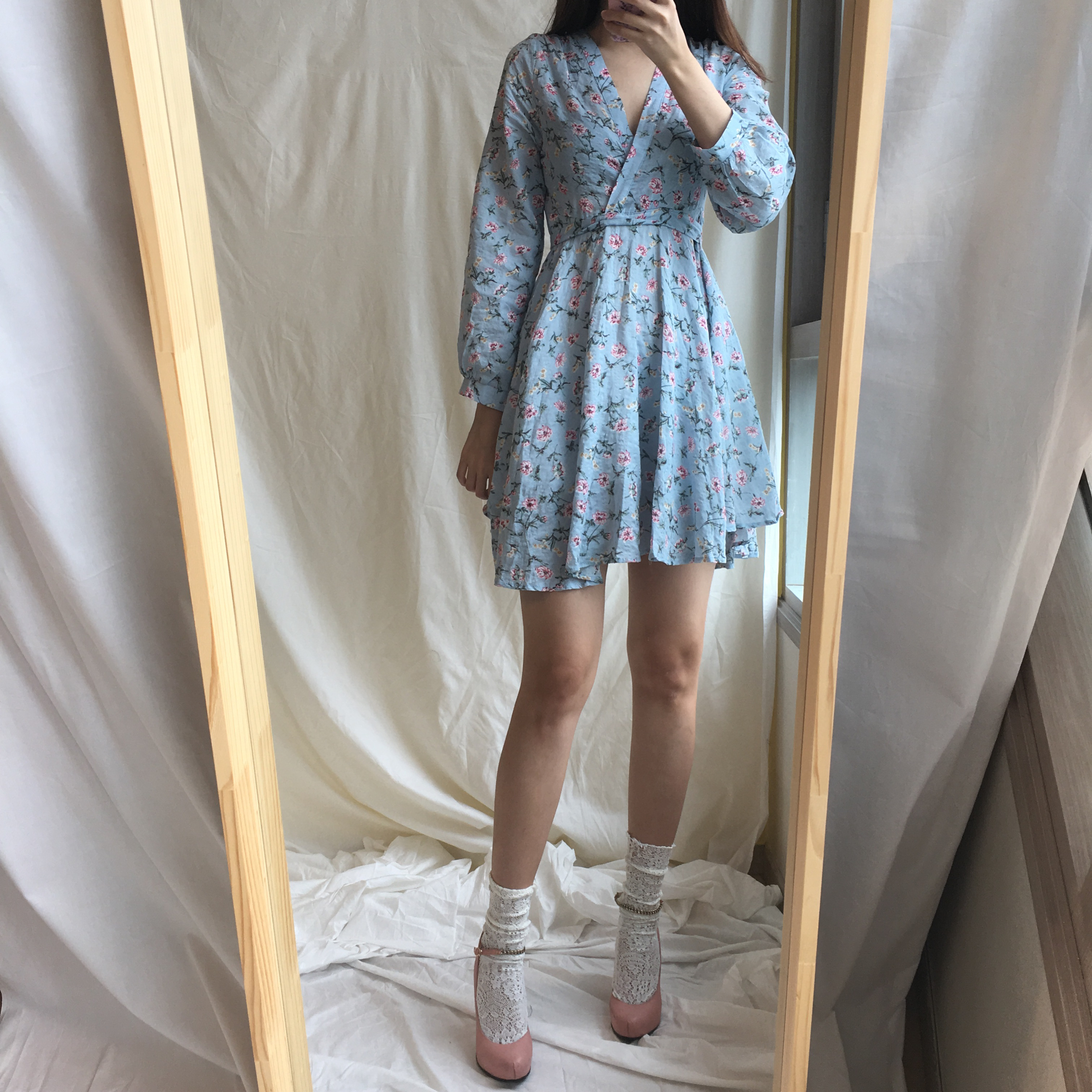 New Women Dress Zoom Flower Flare Mini Dress Sleep