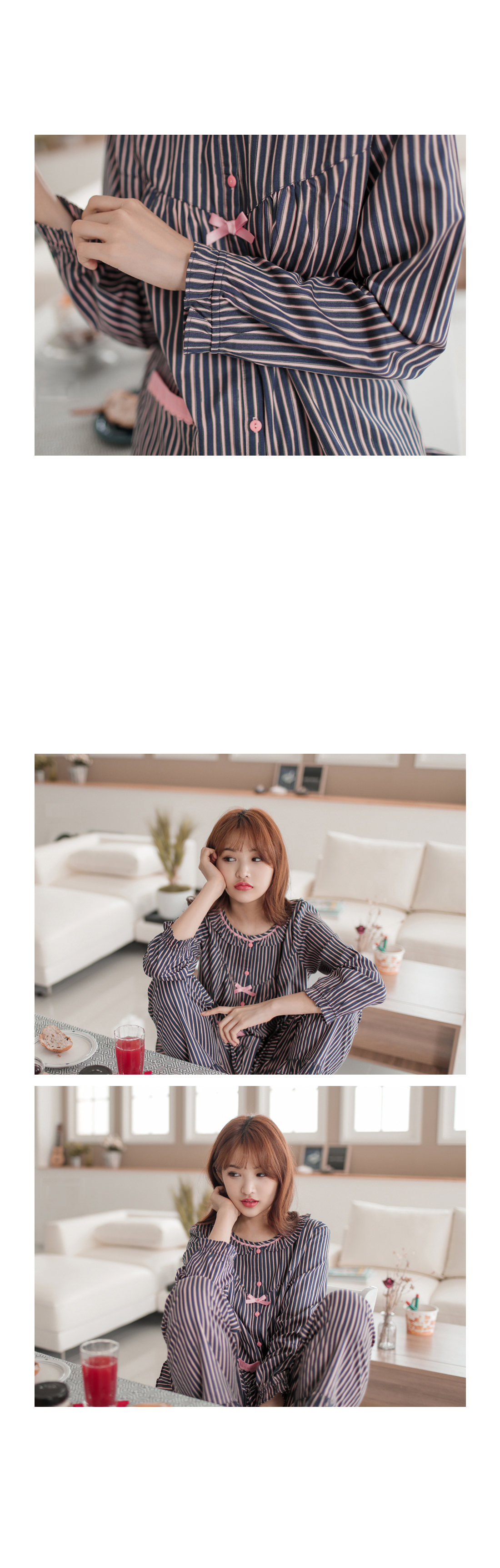 New Leo modal cotton pajamas pajamas set Round Typ