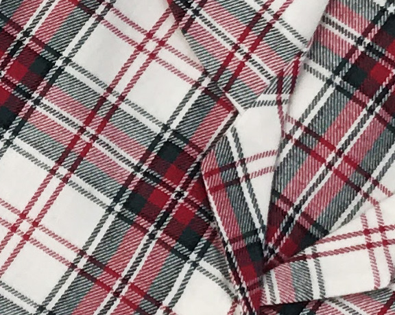 New Warm Tartan Check Pajamas Women's Couple Pa