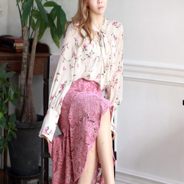 NEW FASHION LADY GIRL Blouse Autumn Frilly Chiffon