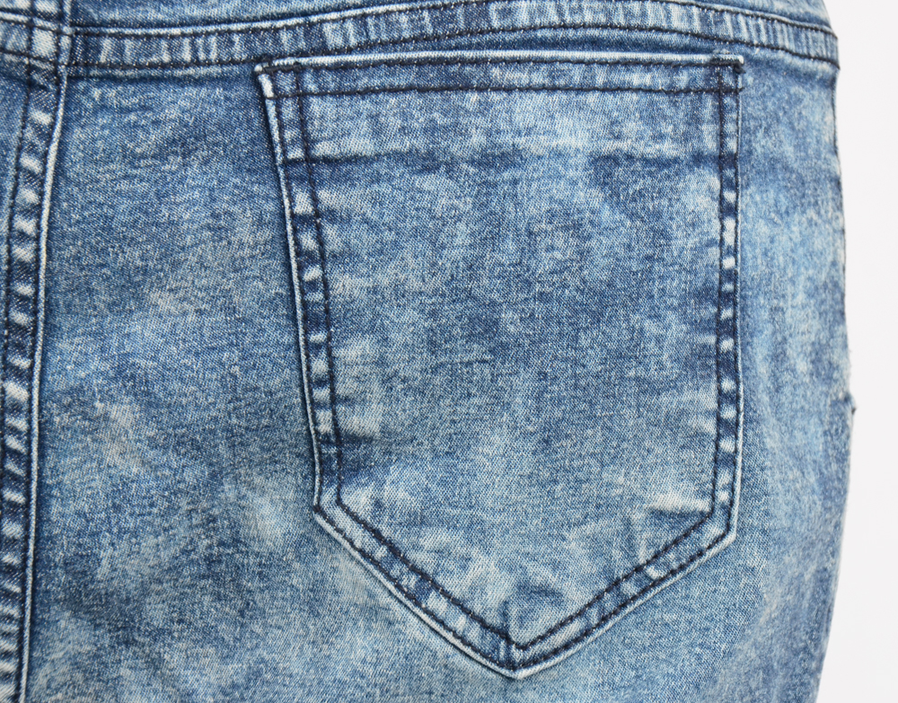 Women Jeans Pants Vintage Diswashed Exhaust Pants 