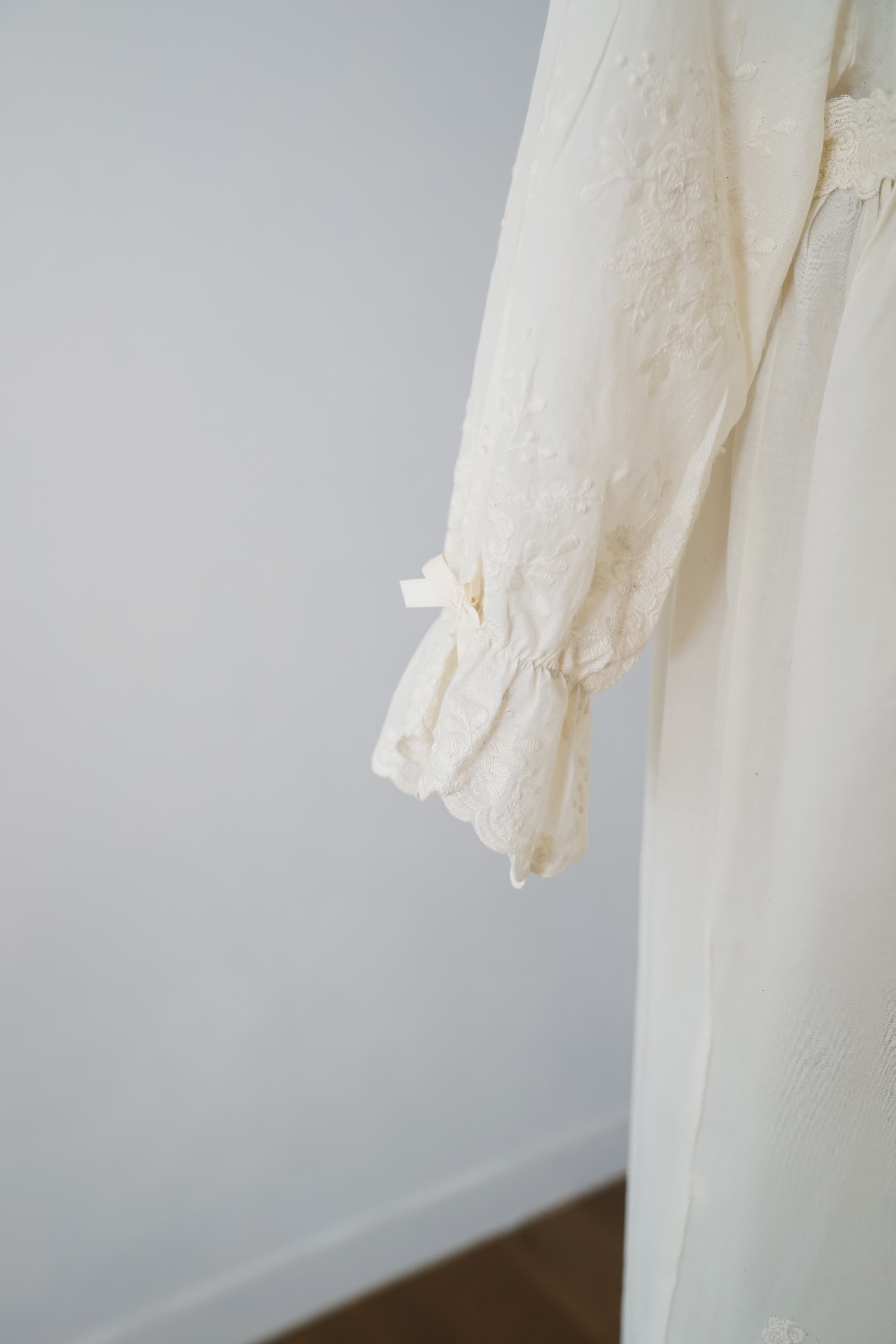 New Cream Pajamas _ One Piece Pretty Pajamas White