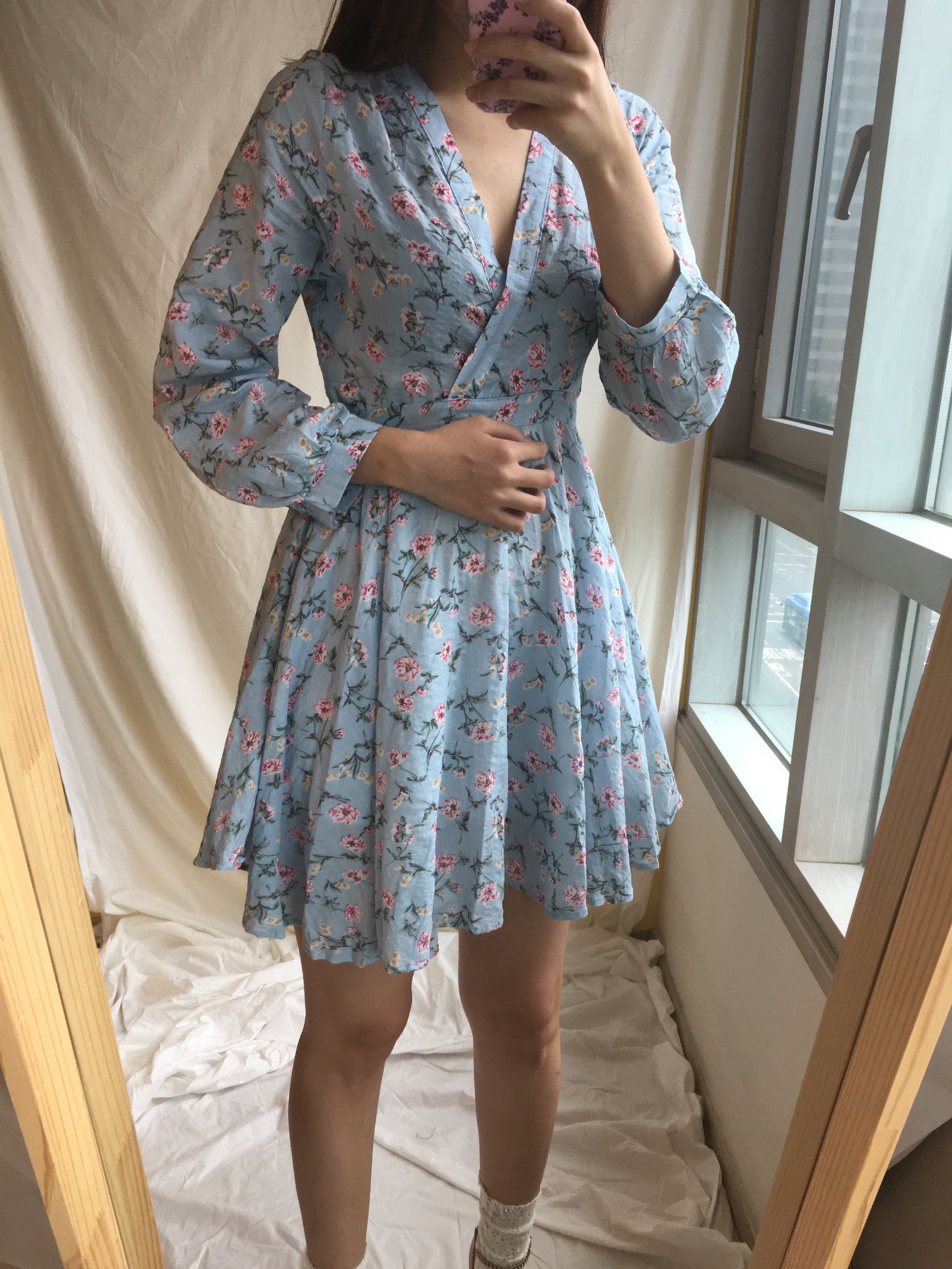 New Women Dress Zoom Flower Flare Mini Dress Sleep