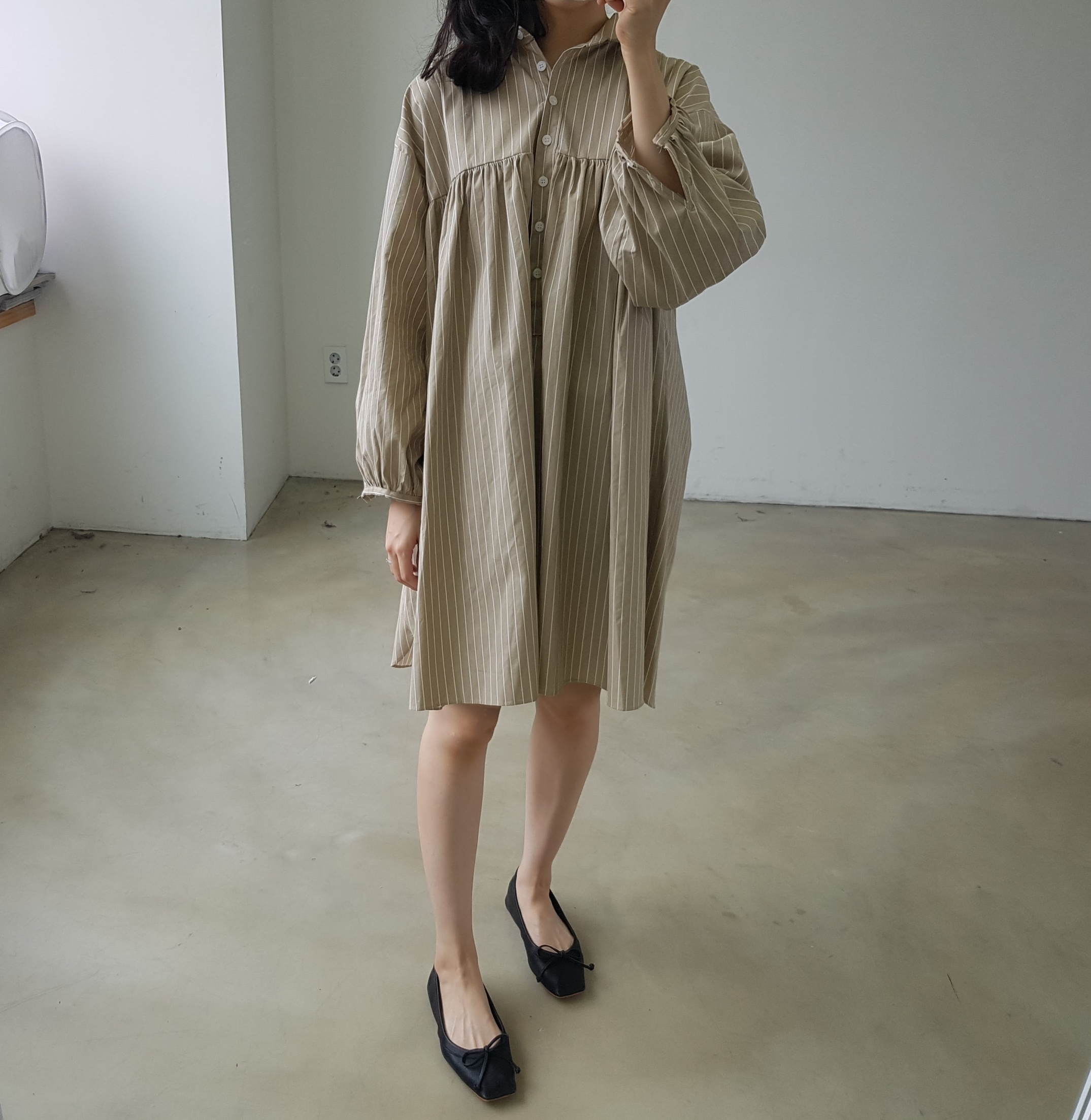 New Stripe Shirt Dress _2030 Ducky Little Girl Sho