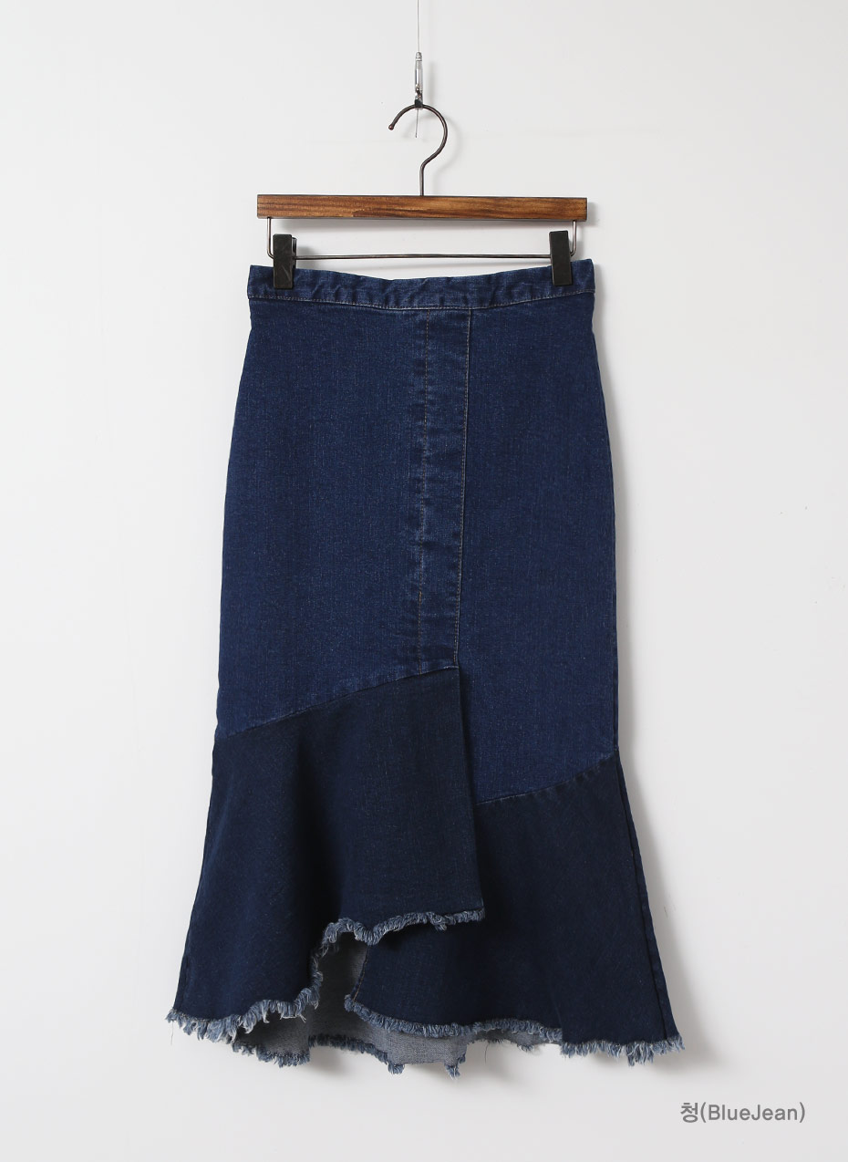 Denim Skirt # Style J-to-Order Congestion Colored 