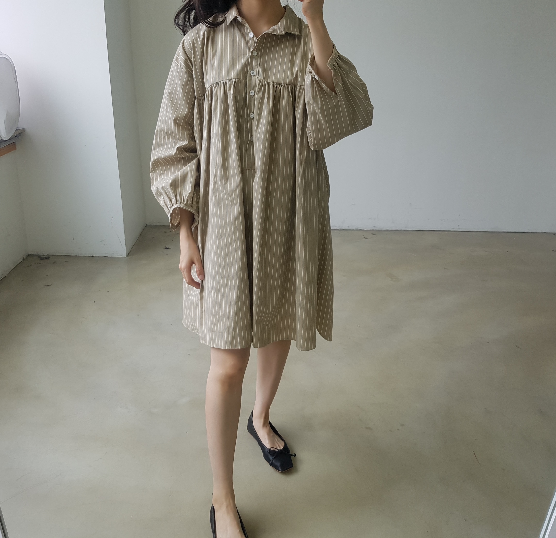 New Stripe Shirt Dress _2030 Ducky Little Girl Sho