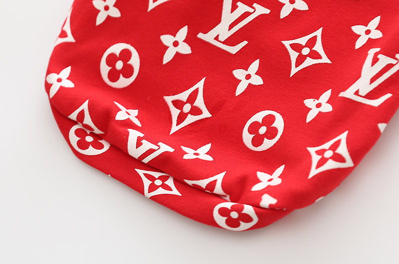 NEW DOG FASHION LV Supreme Collaboratory Hoodie Do