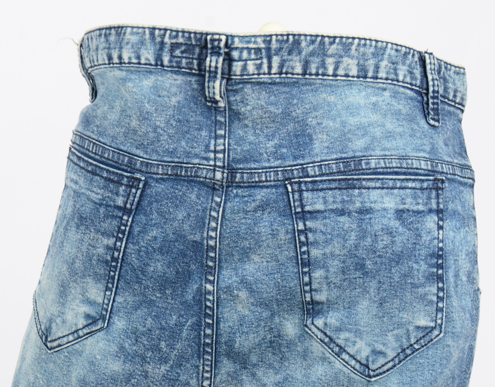 Women Jeans Pants Vintage Diswashed Exhaust Pants 