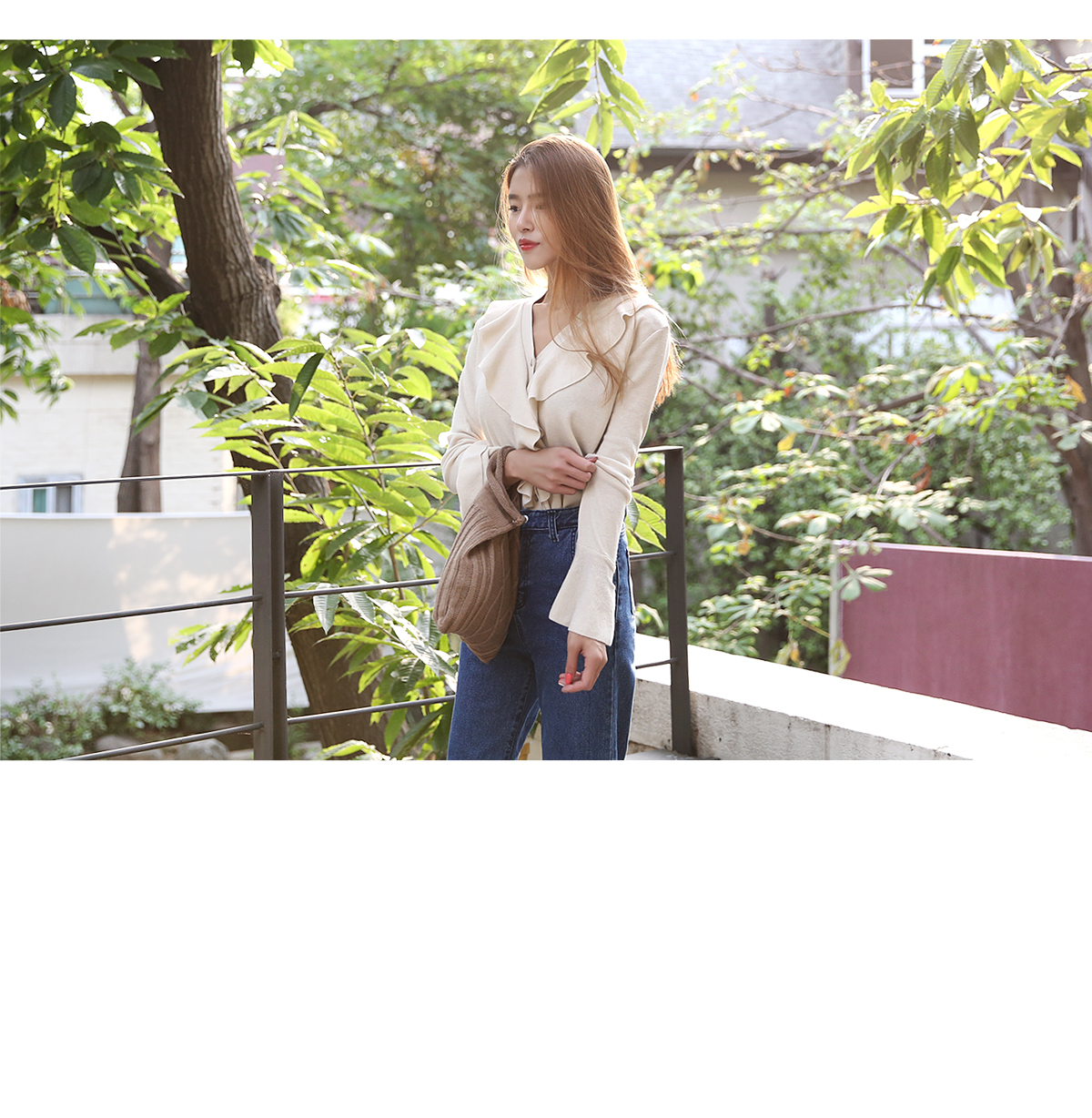 Women Jeans Pants High waist wide boots cut jeans 