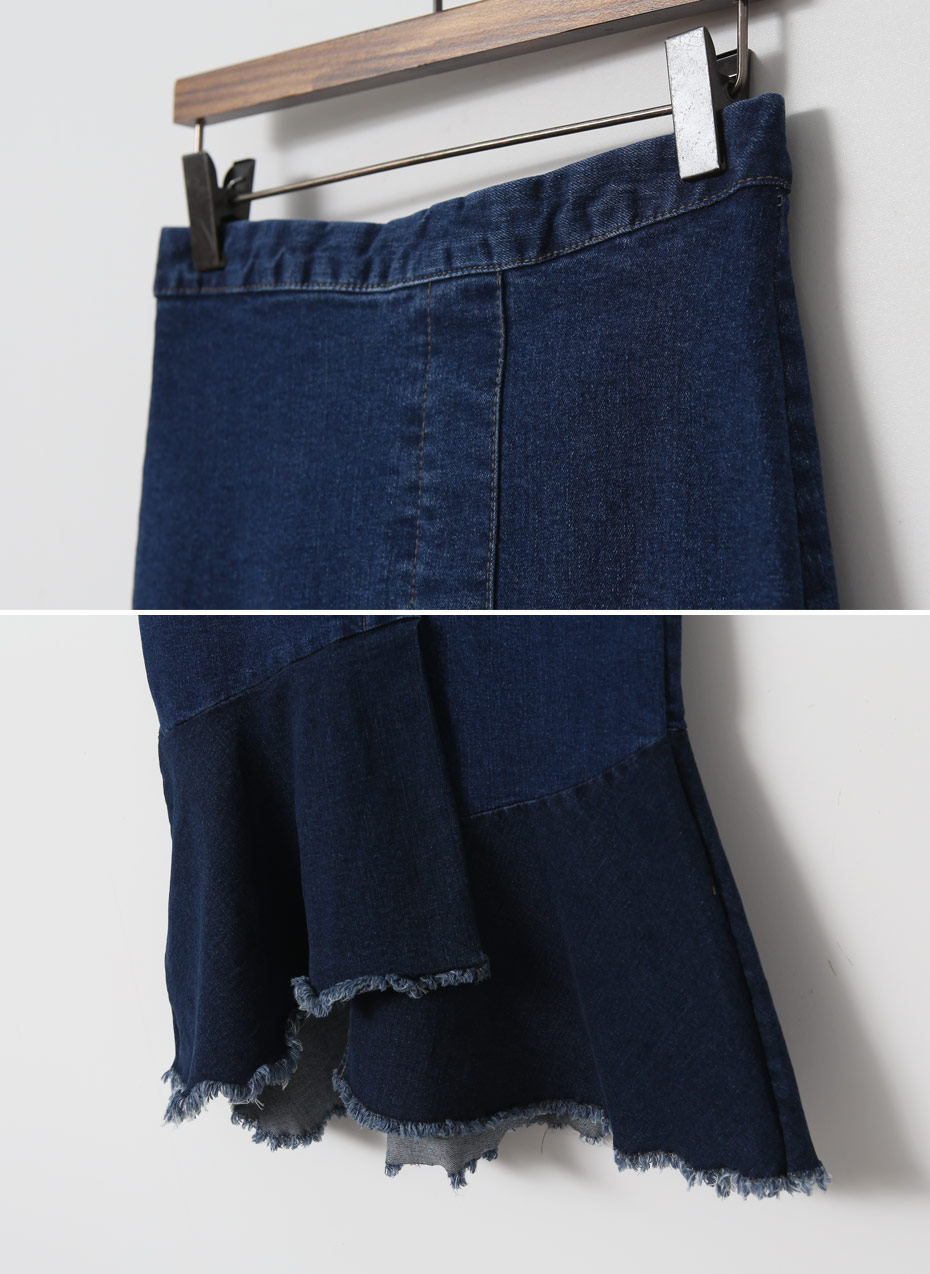 Denim Skirt # Style J-to-Order Congestion Colored 