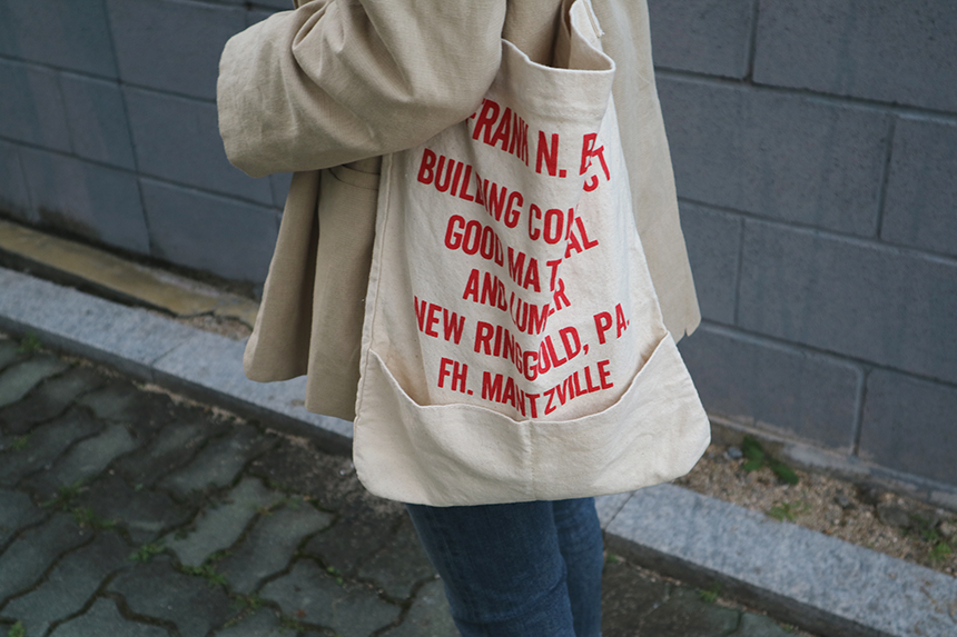 NEW ECO BAG Tobi Toba Pocket Lettering Eco Bag Sho