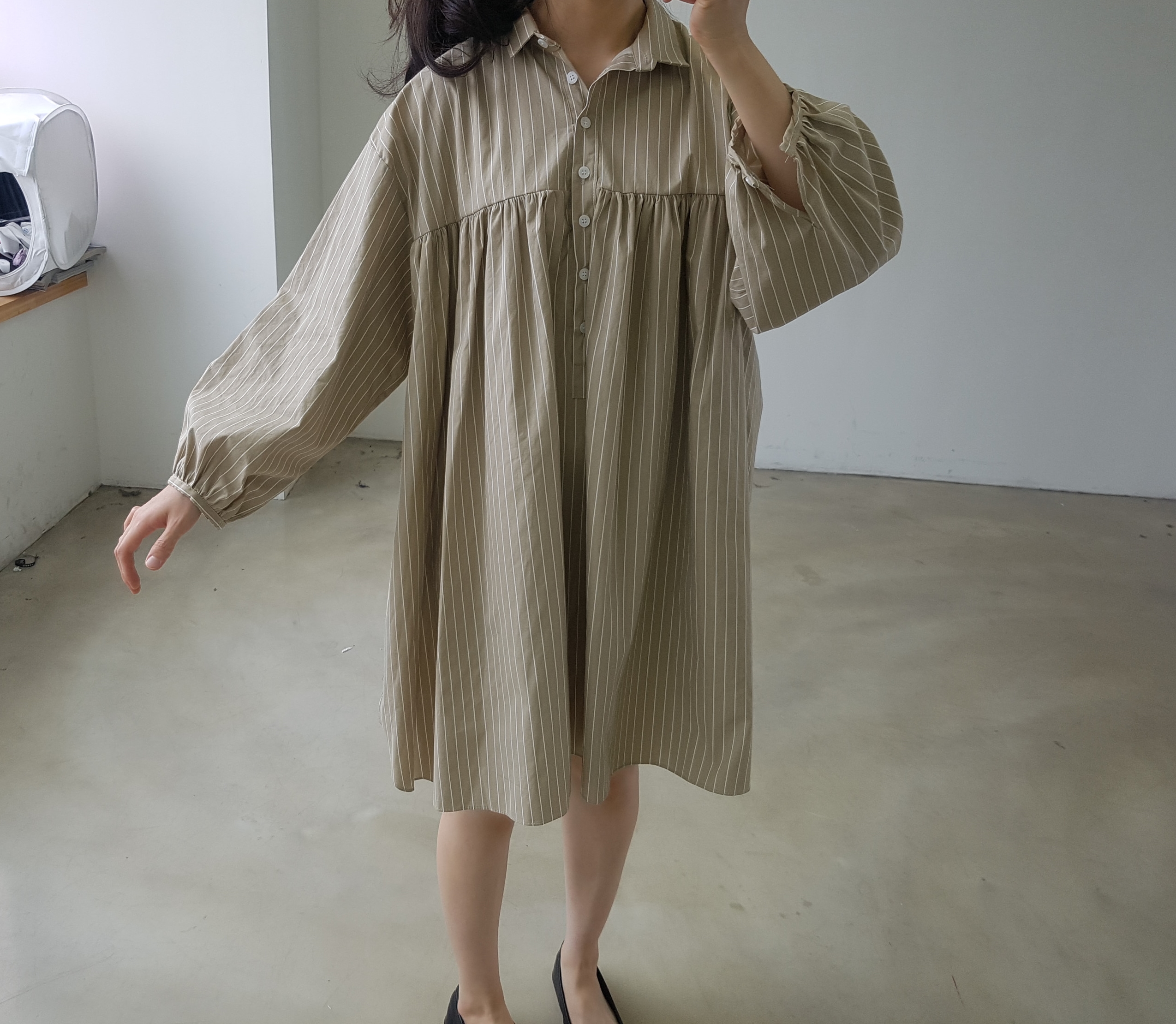 New Stripe Shirt Dress _2030 Ducky Little Girl Sho