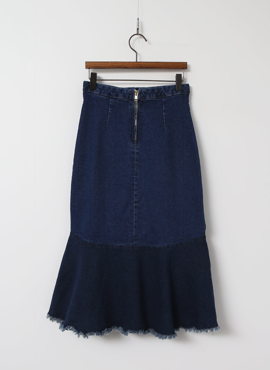 Denim Skirt # Style J-to-Order Congestion Colored 