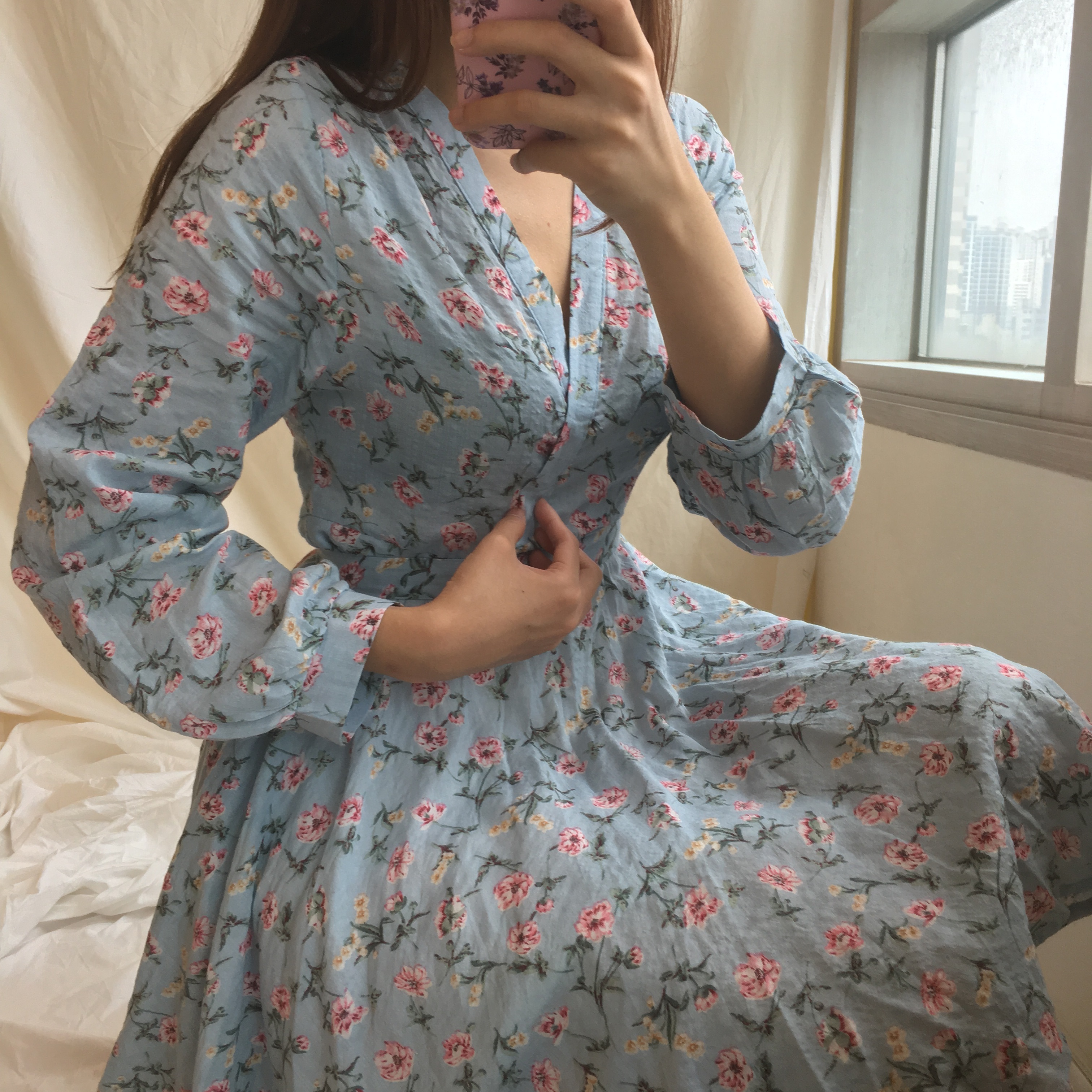 New Women Dress Zoom Flower Flare Mini Dress Sleep