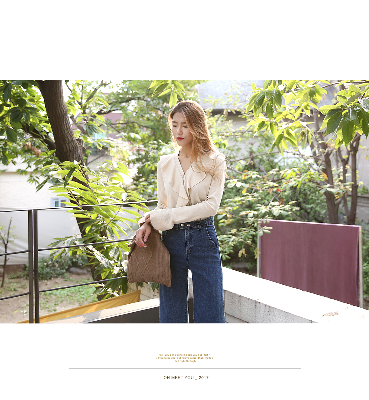 Women Jeans Pants High waist wide boots cut jeans 