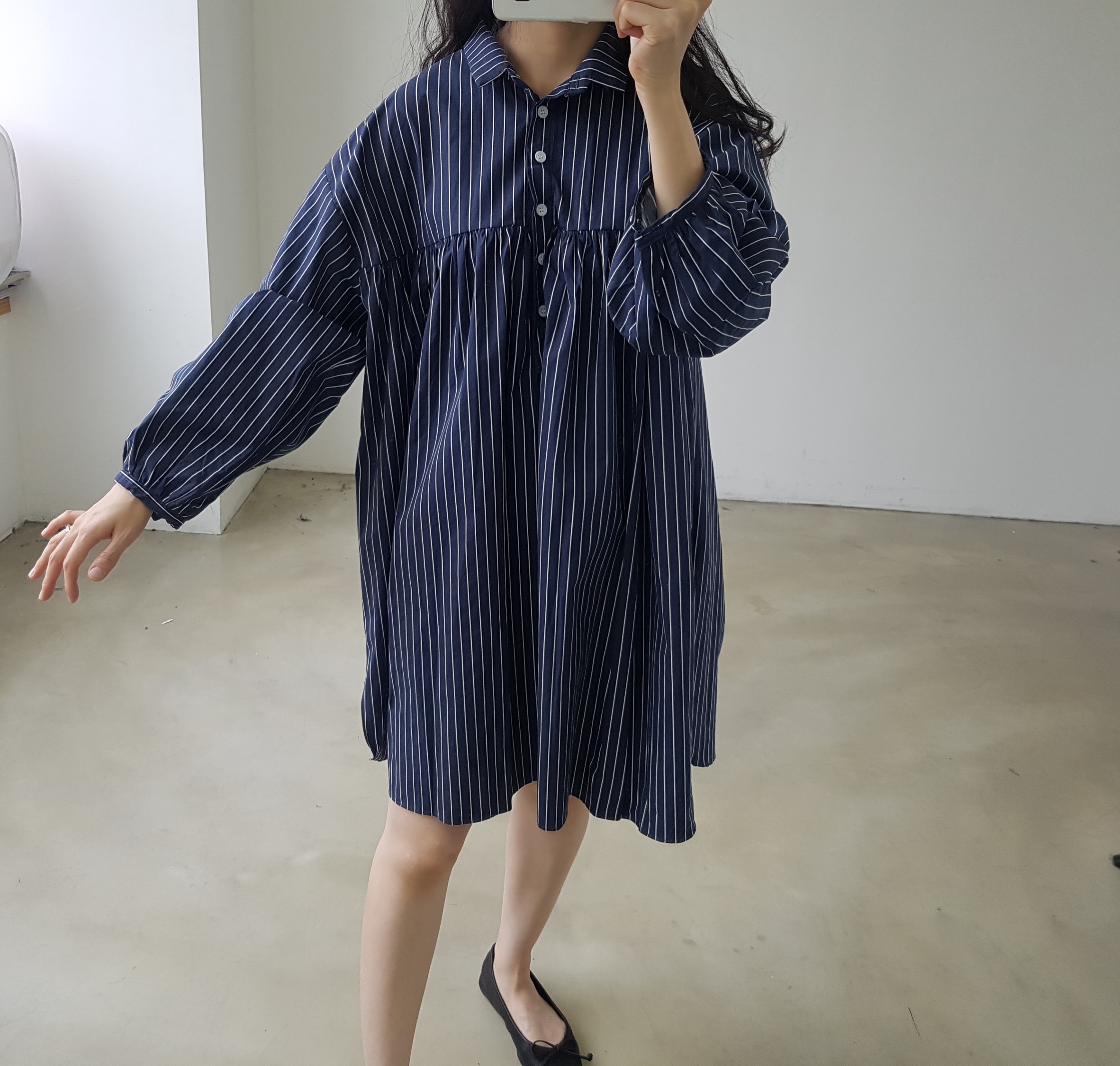 New Stripe Shirt Dress _2030 Ducky Little Girl Sho