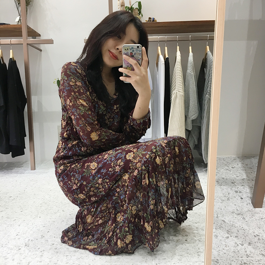 New Women Dress Ob Blanc Chiffon Honey Flower One 