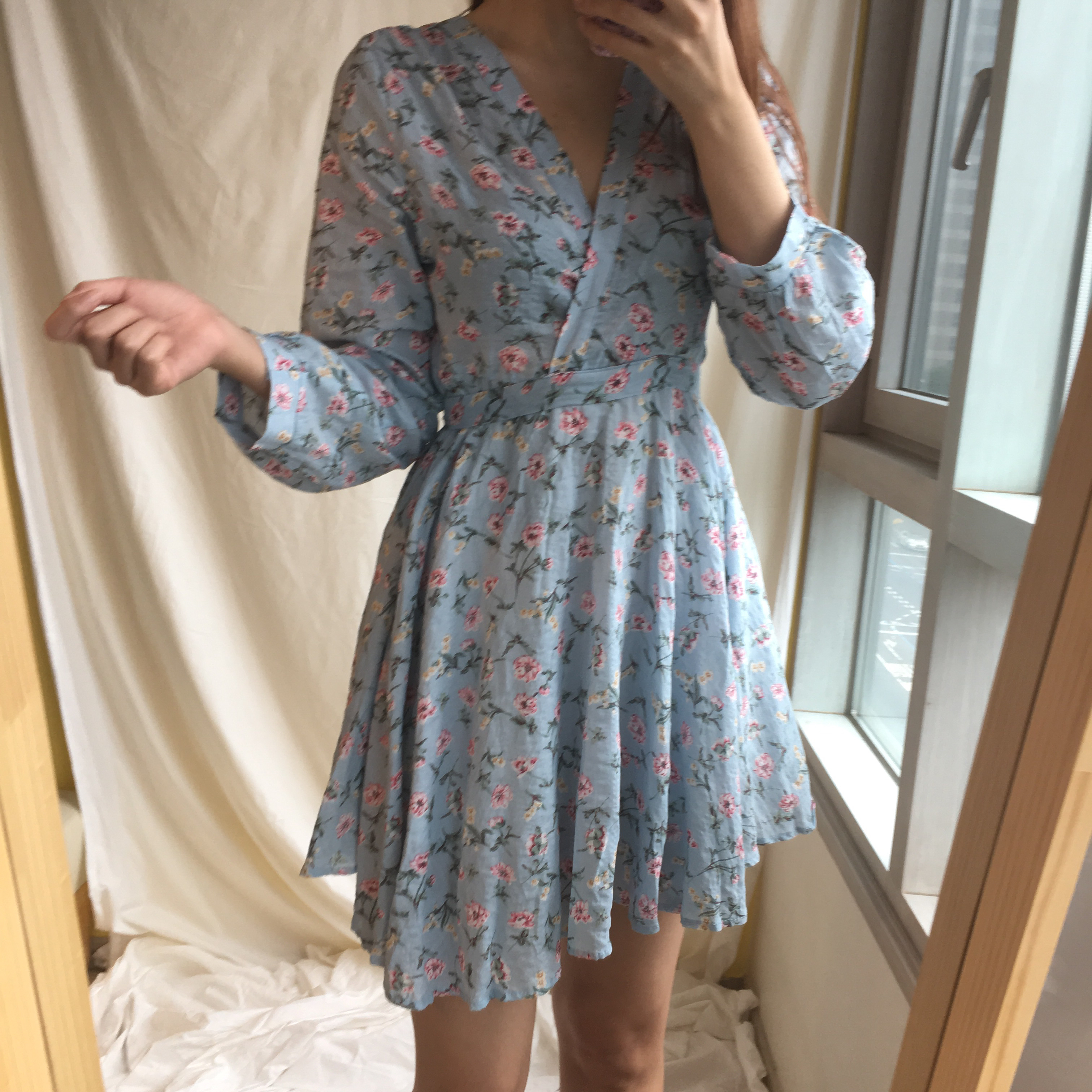 New Women Dress Zoom Flower Flare Mini Dress Sleep