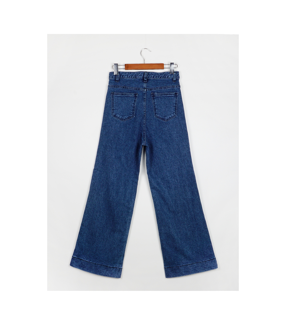 Women Jeans Pants High waist wide boots cut jeans 