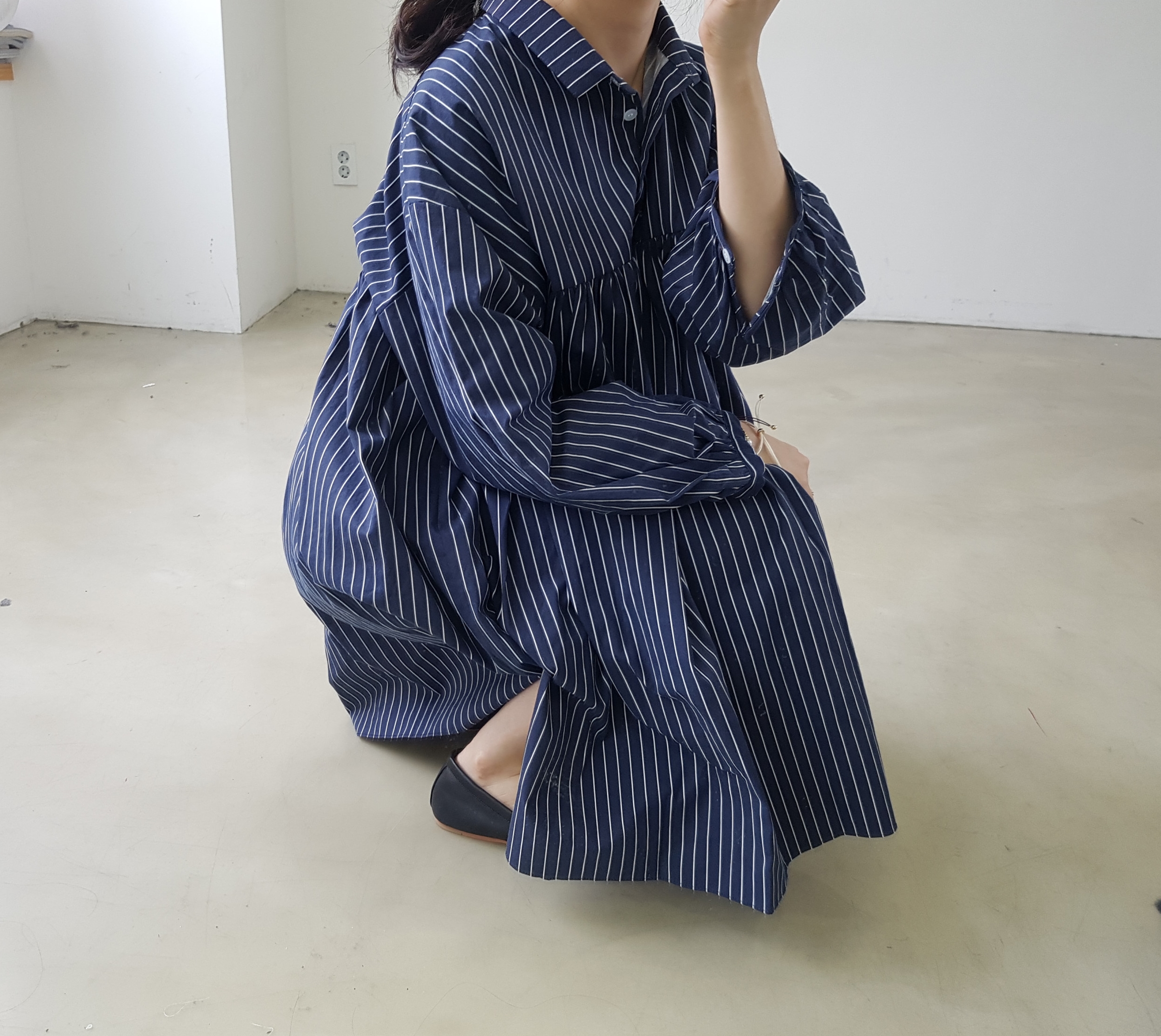 New Stripe Shirt Dress _2030 Ducky Little Girl Sho