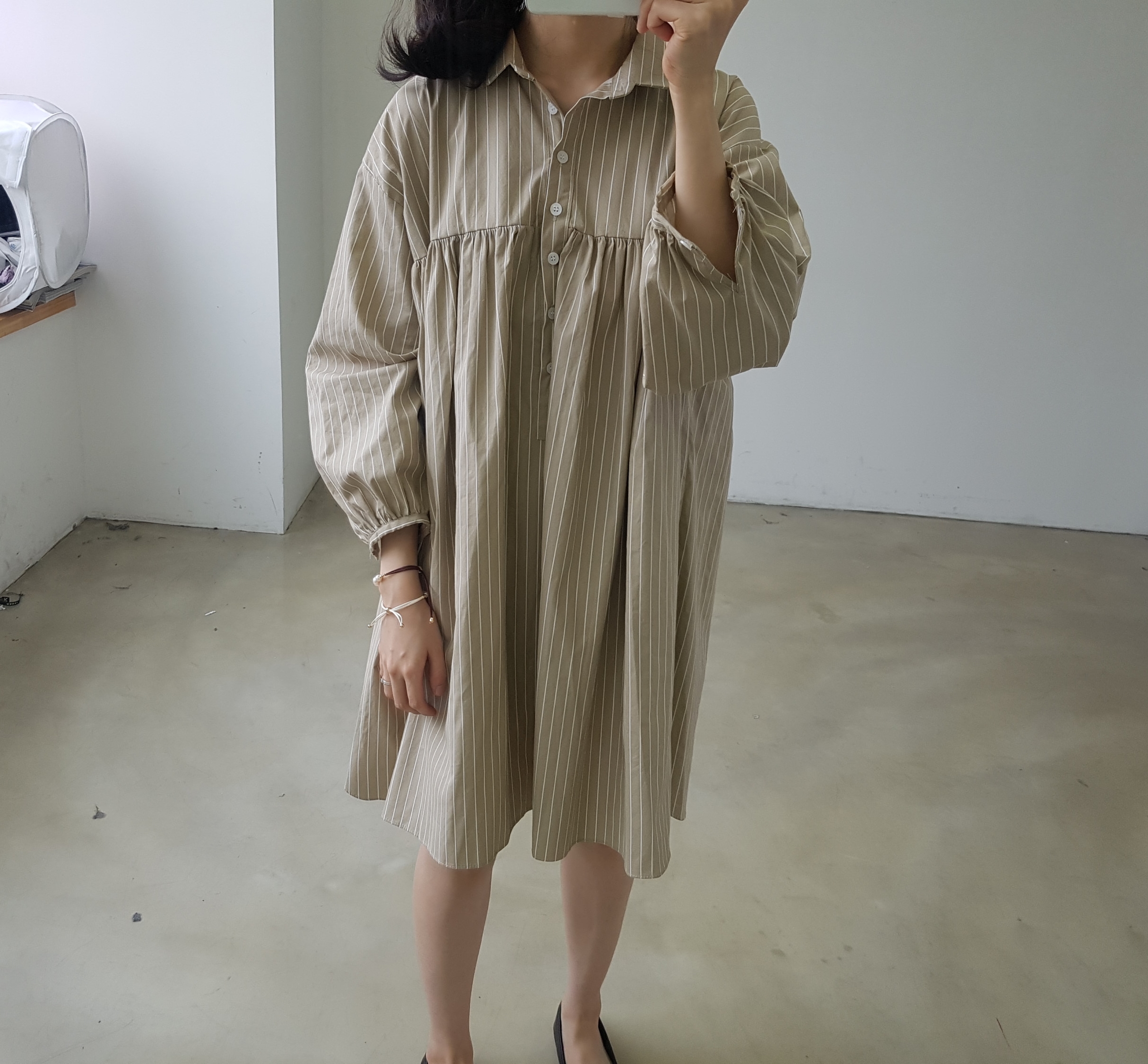 New Stripe Shirt Dress _2030 Ducky Little Girl Sho