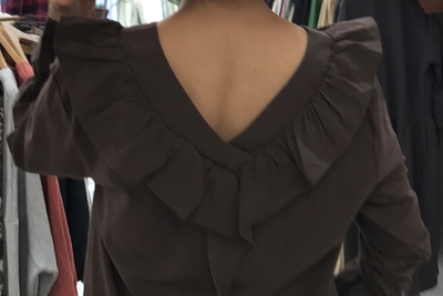 NEW FASHION LADY GIRL Blouse Fall Ruffle V Neck