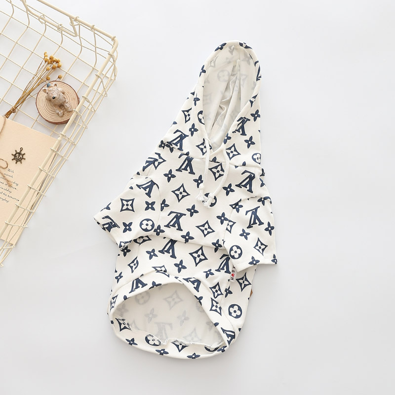 NEW DOG FASHION LV Supreme Collaboratory Hoodie Do