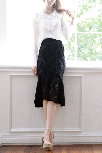 NEW FASHION LADY GIRL Blouse Autumn Frilly Chiffon