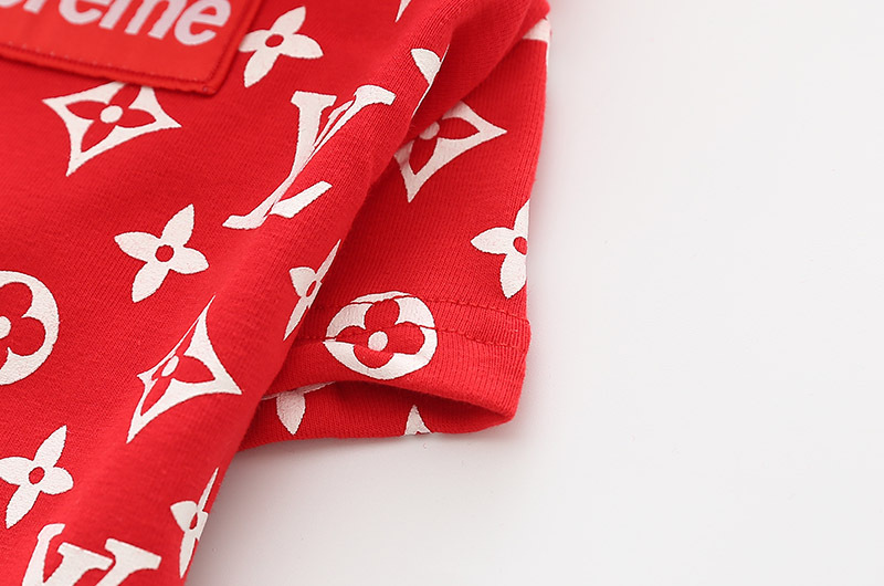 NEW DOG FASHION LV Supreme Collaboratory Hoodie Do