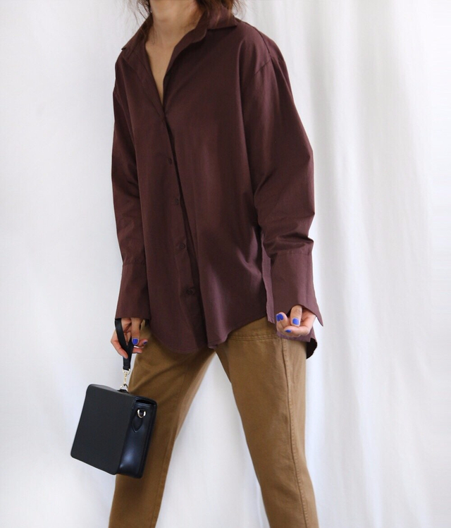 Swan Shirt Loose Fur Long 4color Romantic Look Dat