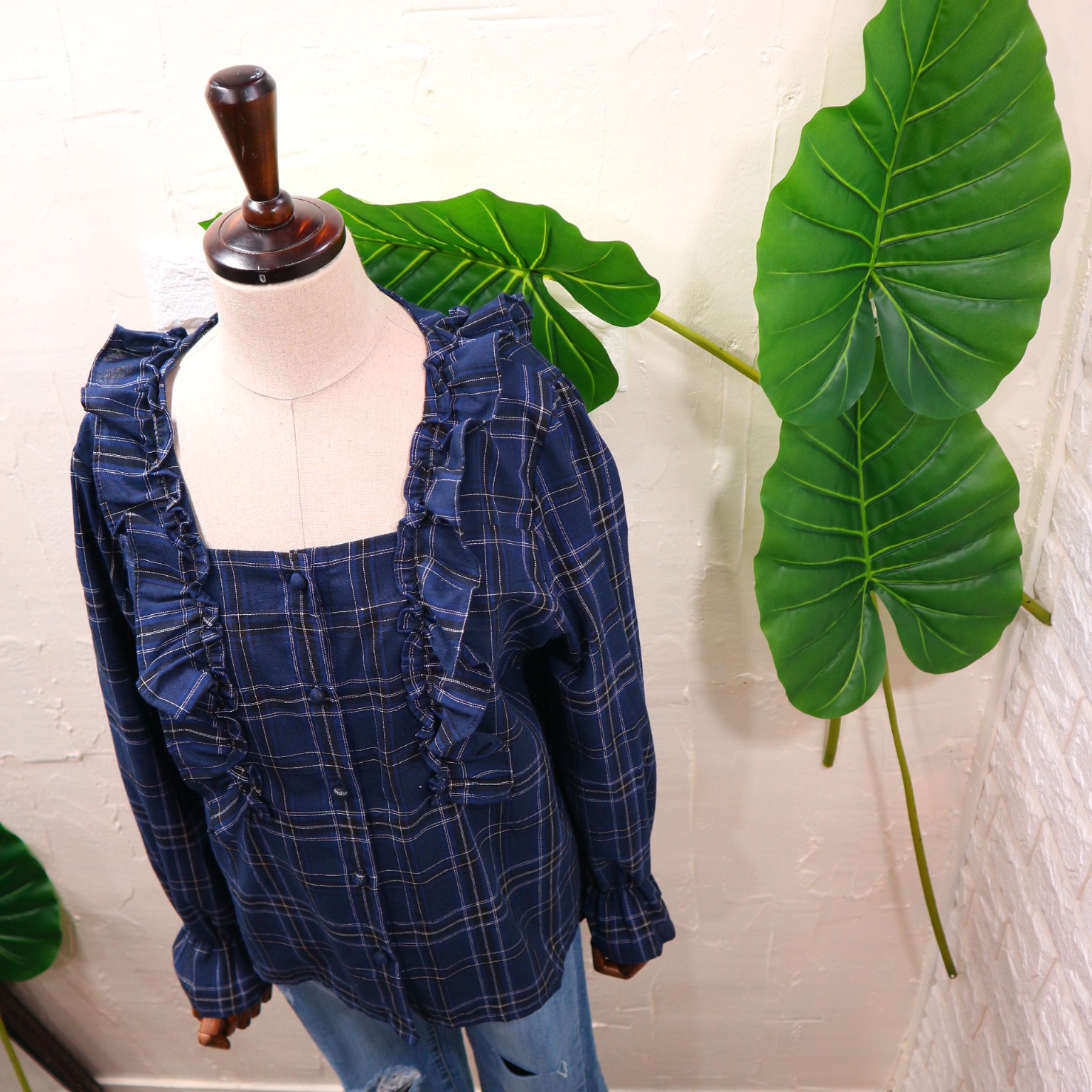 NEW FASHION LADY GIRL Blouse Free Shipping Frill C