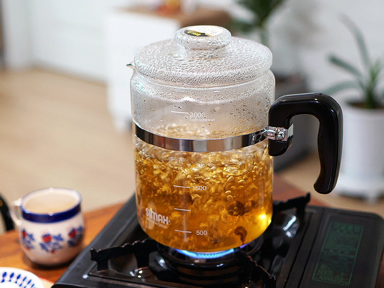 Shimax heat-resistant glass hot water pot 3L kettl