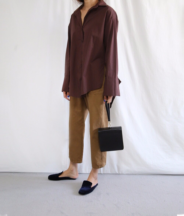 Swan Shirt Loose Fur Long 4color Romantic Look Dat