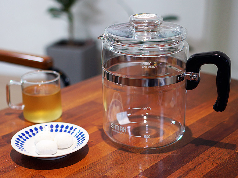 Shimax heat-resistant glass hot water pot 3L kettl