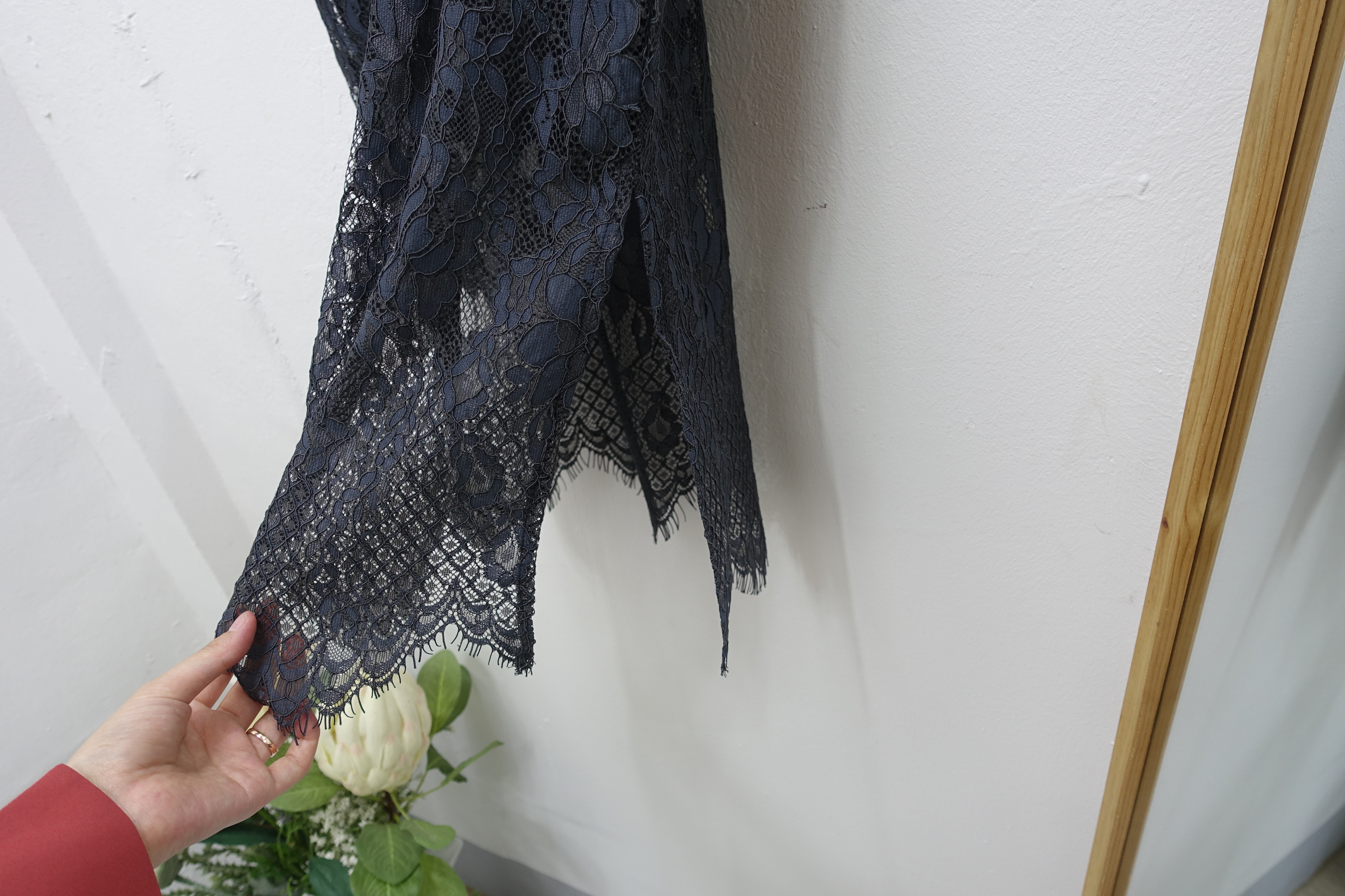 Lace Long skirt Tidy style Office fashion Fascinat