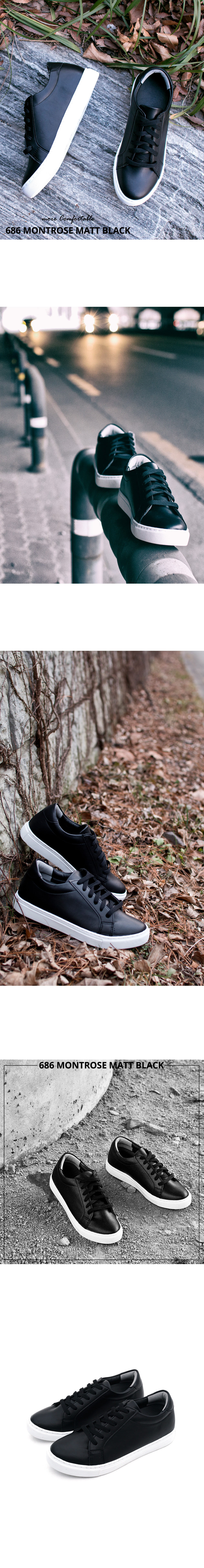 Men Height Shoes Montrose Pin-up Sneakers Mat Blac