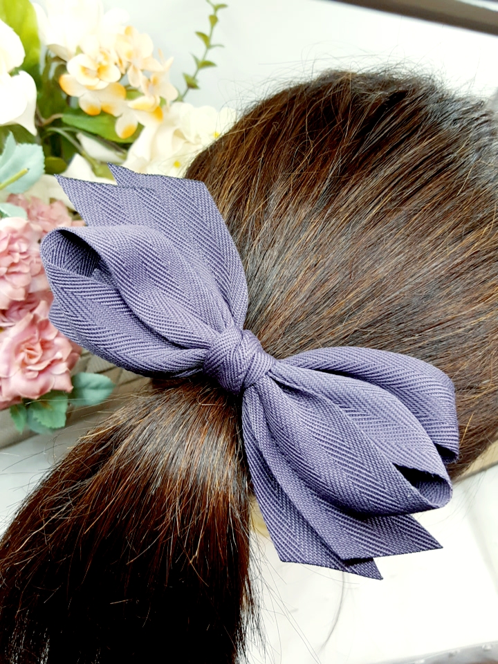 NEW HAIR CLIP HOOP Set of 3 Ribbon Pin Set New Wan